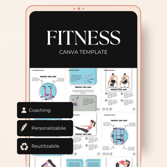 Template Postări - Fitness mixt set 2