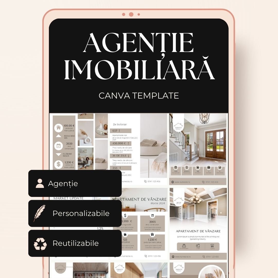 Template Postări - Agenție imobiliară set 2