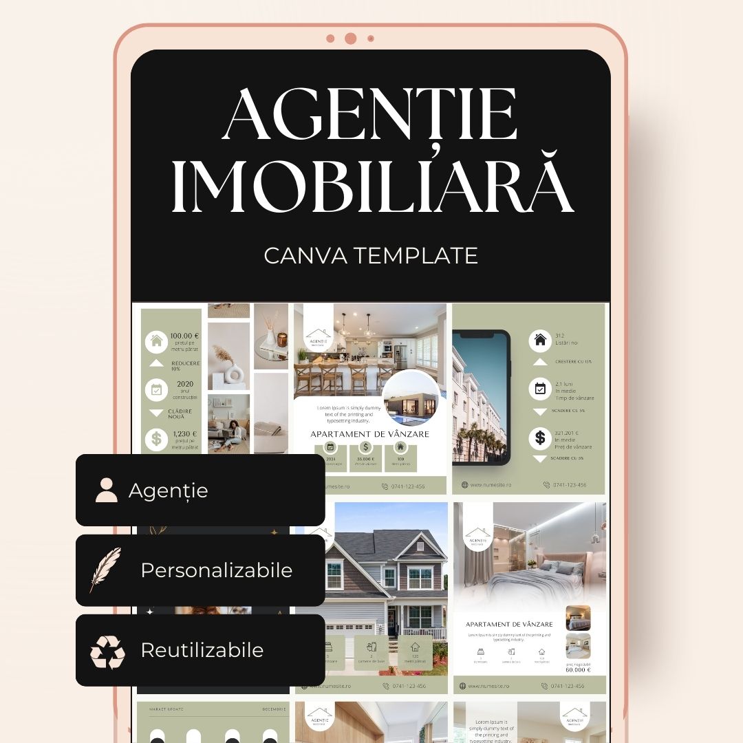 Template Postări - Agenție imobiliară set 3