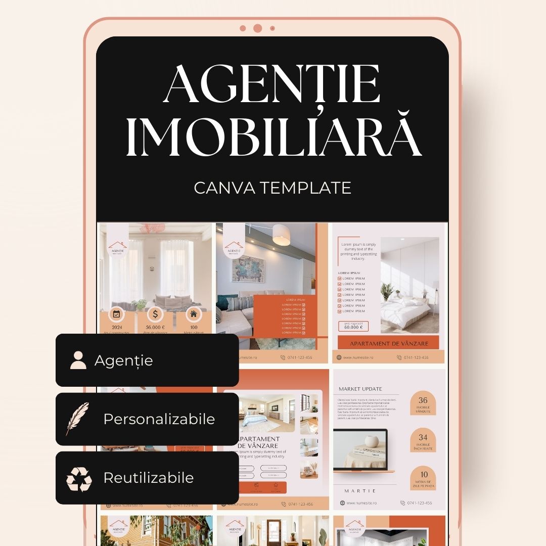 Template Postări - Agenție imobiliară set 4