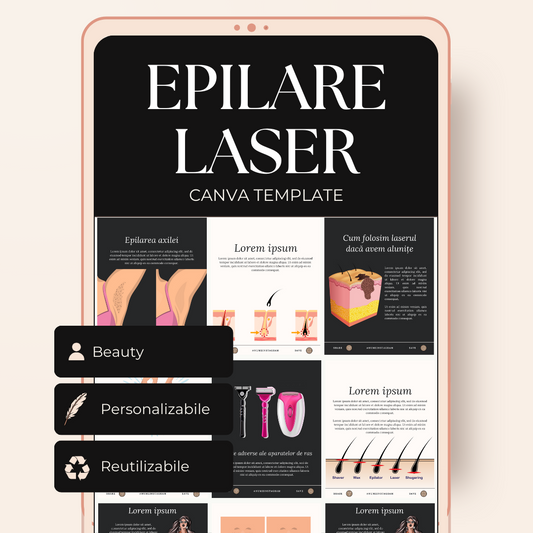 TEMPLATE POSTĂRI- EPILARE LASER SET 1