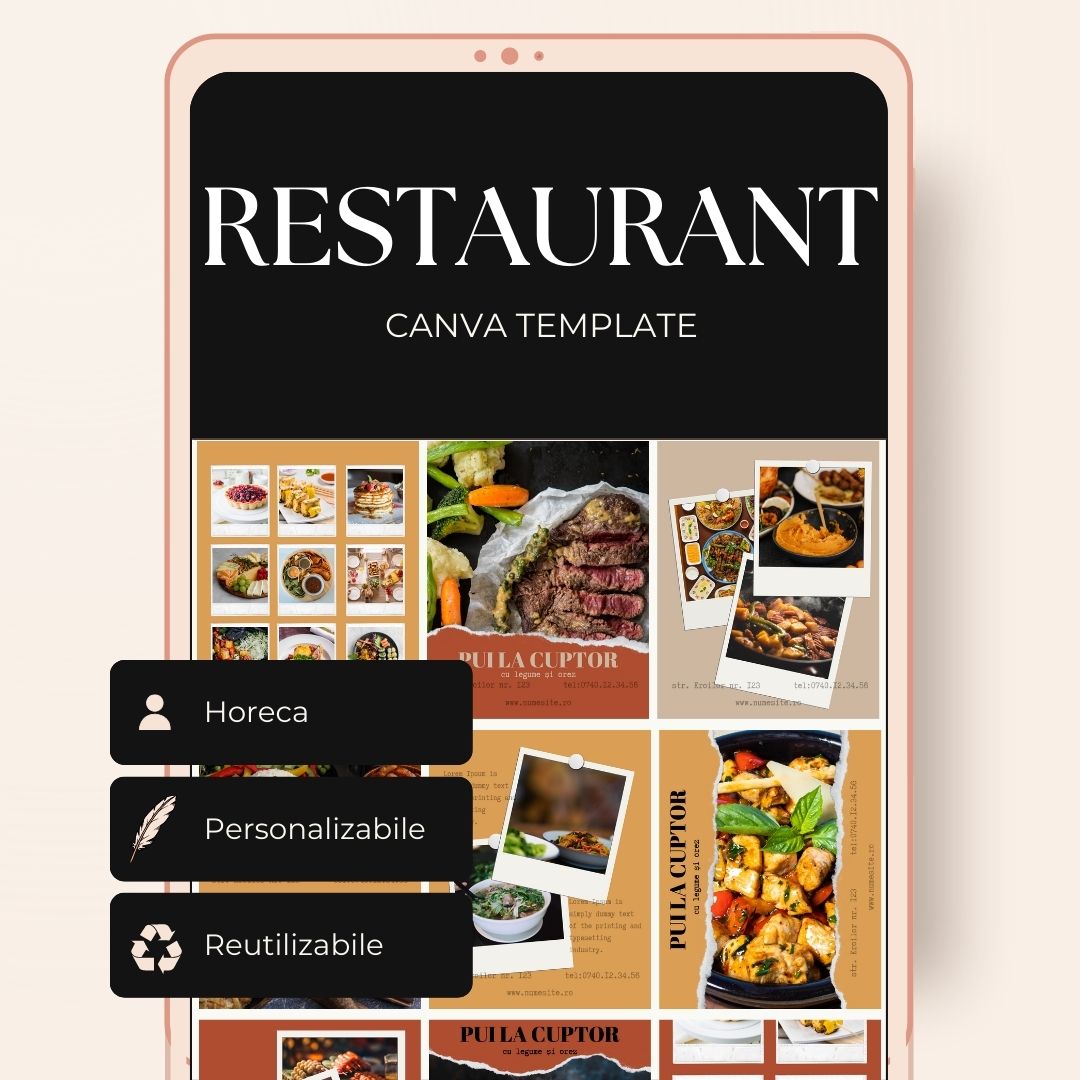 Template Postări - Restaurant set 2