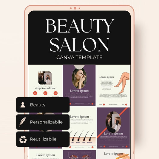 Template Postări - Beauty salon FULL - set 2