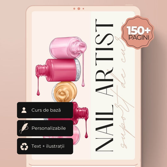 Canva Template- Curs de bază Nail Artist