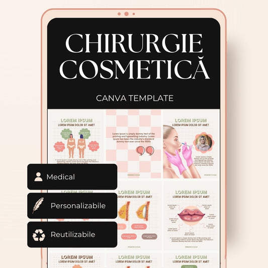 Template Postări - Chirurgie cosmetică set 2