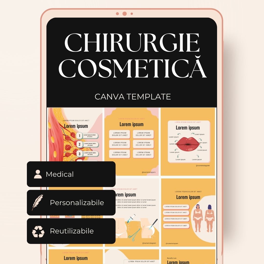 Template Postări - Chirurgie cosmetică set 3